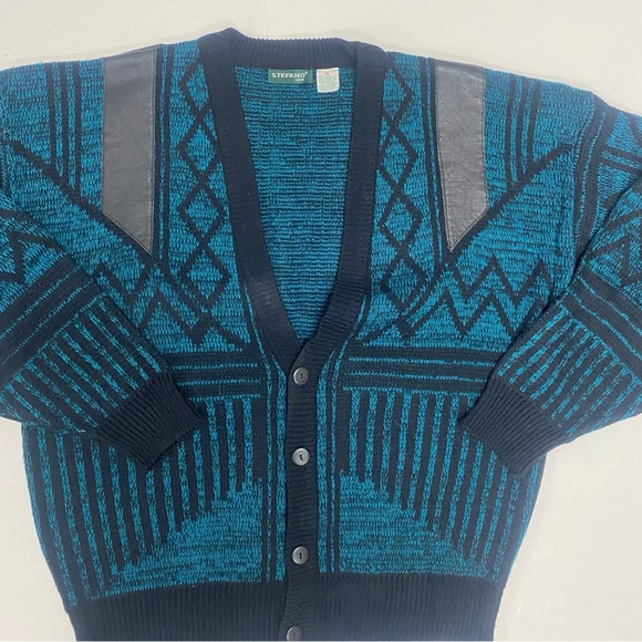 80’s Stefano Acrylic Cardigan Sweater - Picture 2 of 5